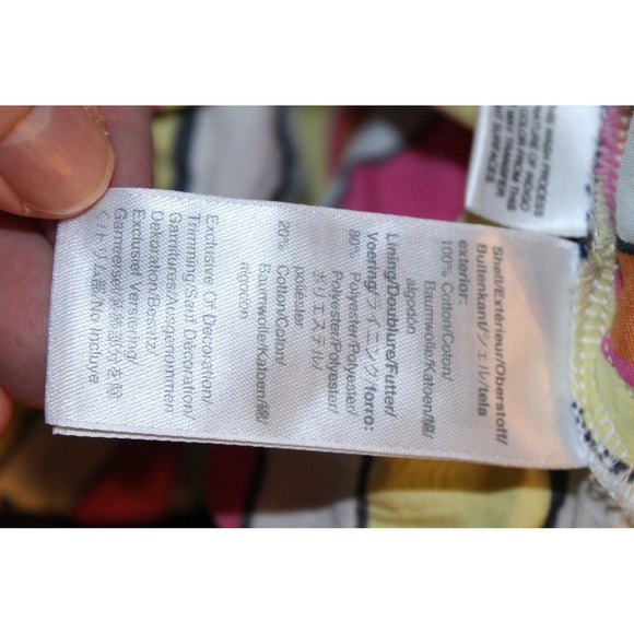 J Crew Candy Ribbons Stripe Tiered Midi Dress Seersucker Size 0 - Picture 7 of 7